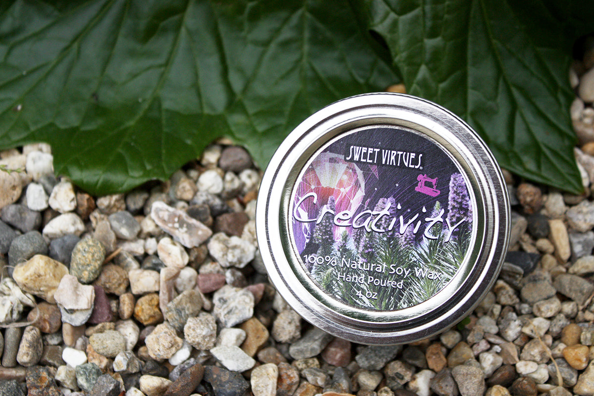 SWEET VIRTUES- Creativity- Hand Poured Soy Wax Candle