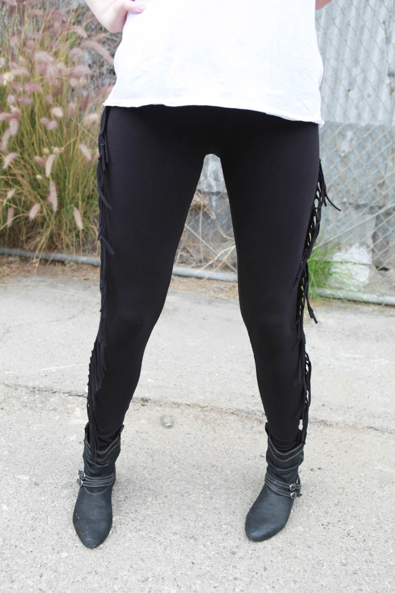 Stylelineup.com loves Sweet Virtues "Felicity" Fringe Legging