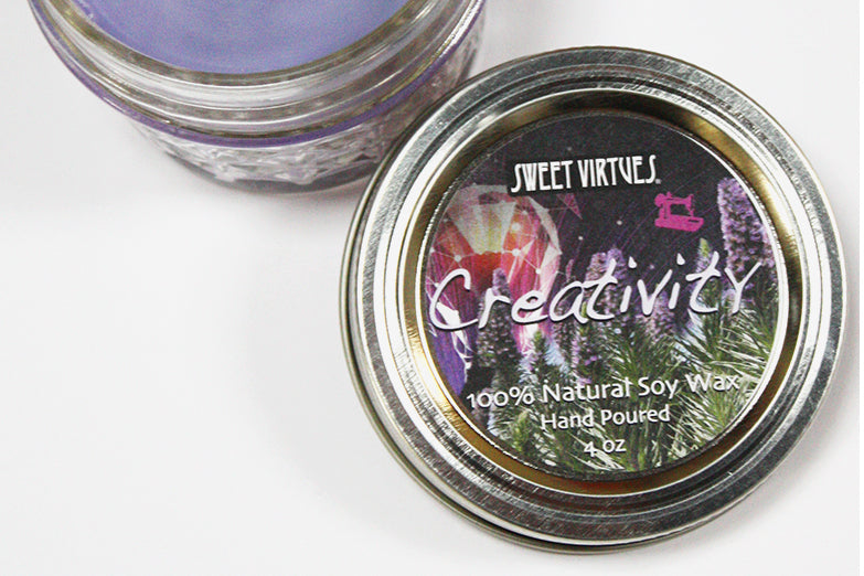 SWEET VIRTUES- Creativity- Hand Poured Soy Wax Candle