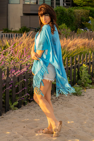 SWEET VIRTUES-Modesty Cotton Jersey Hand Dyed Kimonos