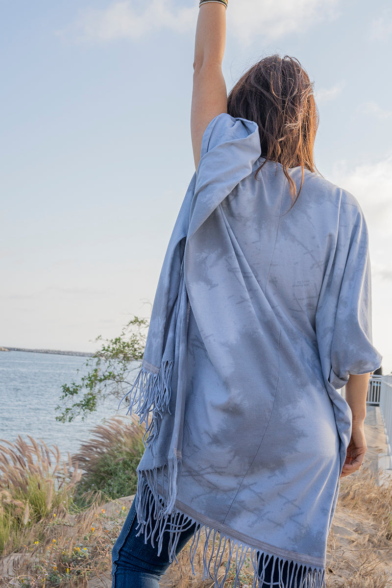 SWEET VIRTUES-Modesty Cotton Jersey Hand Dyed Kimonos