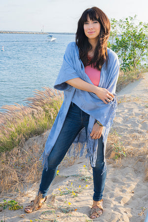 SWEET VIRTUES-Modesty Cotton Jersey Hand Dyed Kimonos