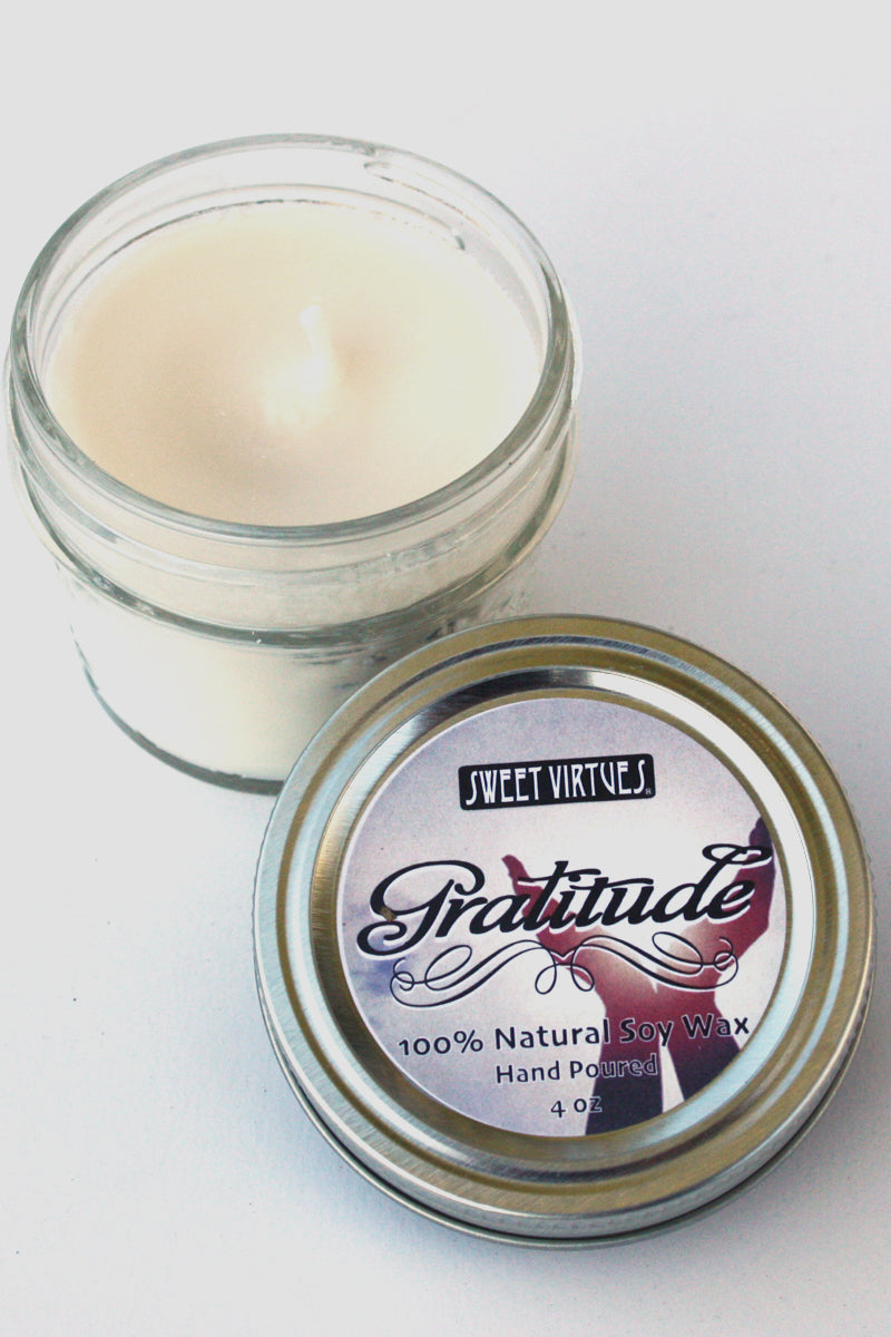 SWEET VIRTUES-Gratitude-Hand Poured Soy Wax Candle