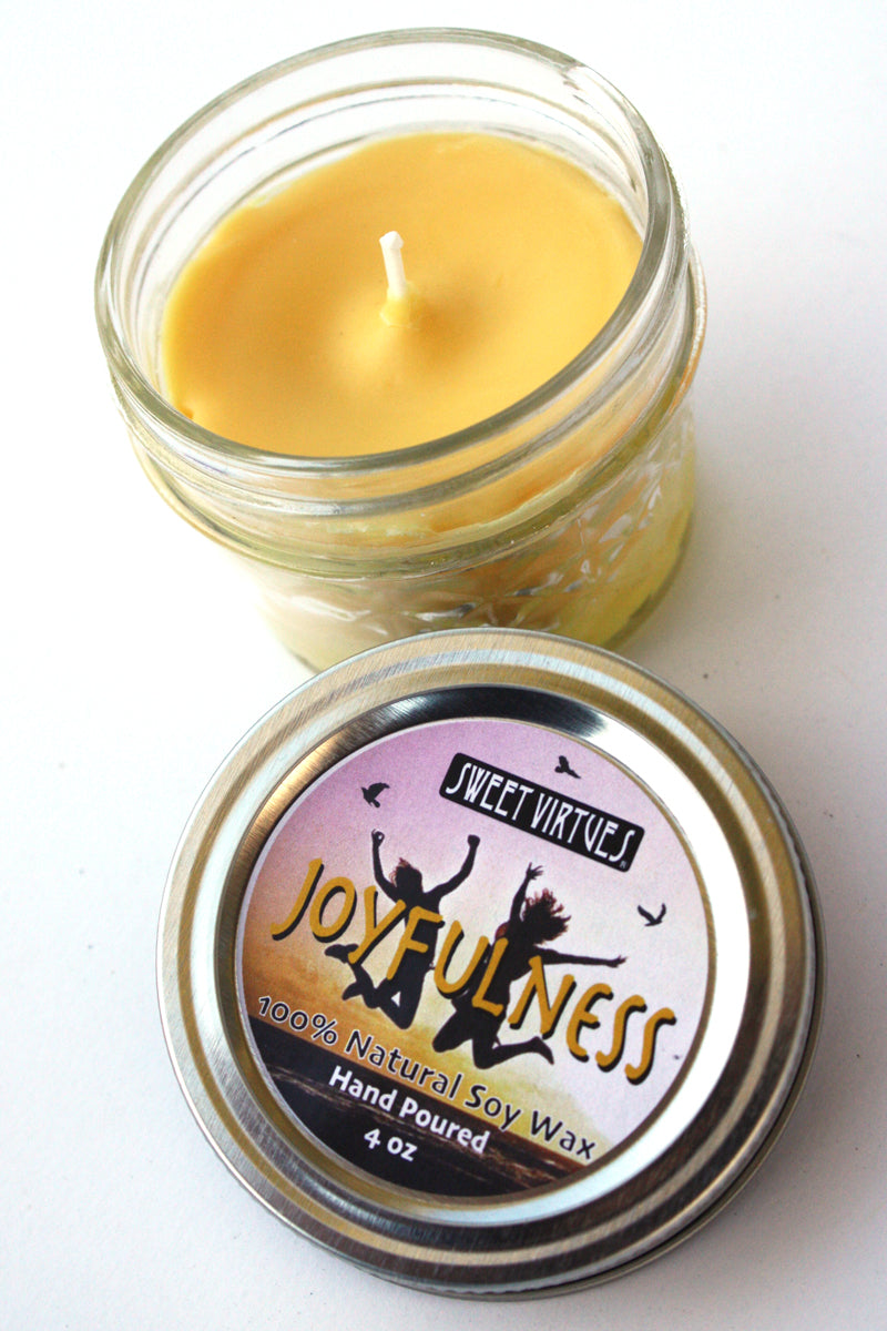 SWEET VIRTUES-Joyfulness-Hand Poured Soy Wax Candle