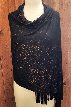 SWEET VIRTUES-Honesty Speckled Wash Wrap Scarf with Fringe
