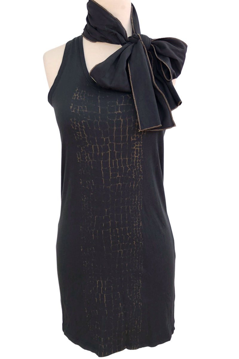 SWEET VIRTUES-Steadfast Cotton Modal Racerback Tank Dress With Sash