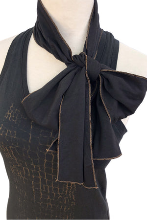 SWEET VIRTUES-Steadfast Cotton Modal Racerback Tank Dress With Sash